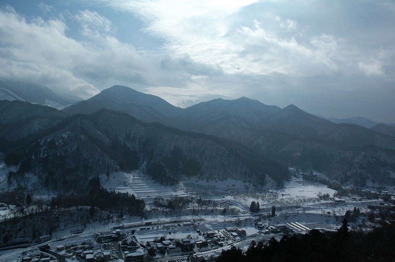 山寺　写真8　五大堂からの景色　山寺駅