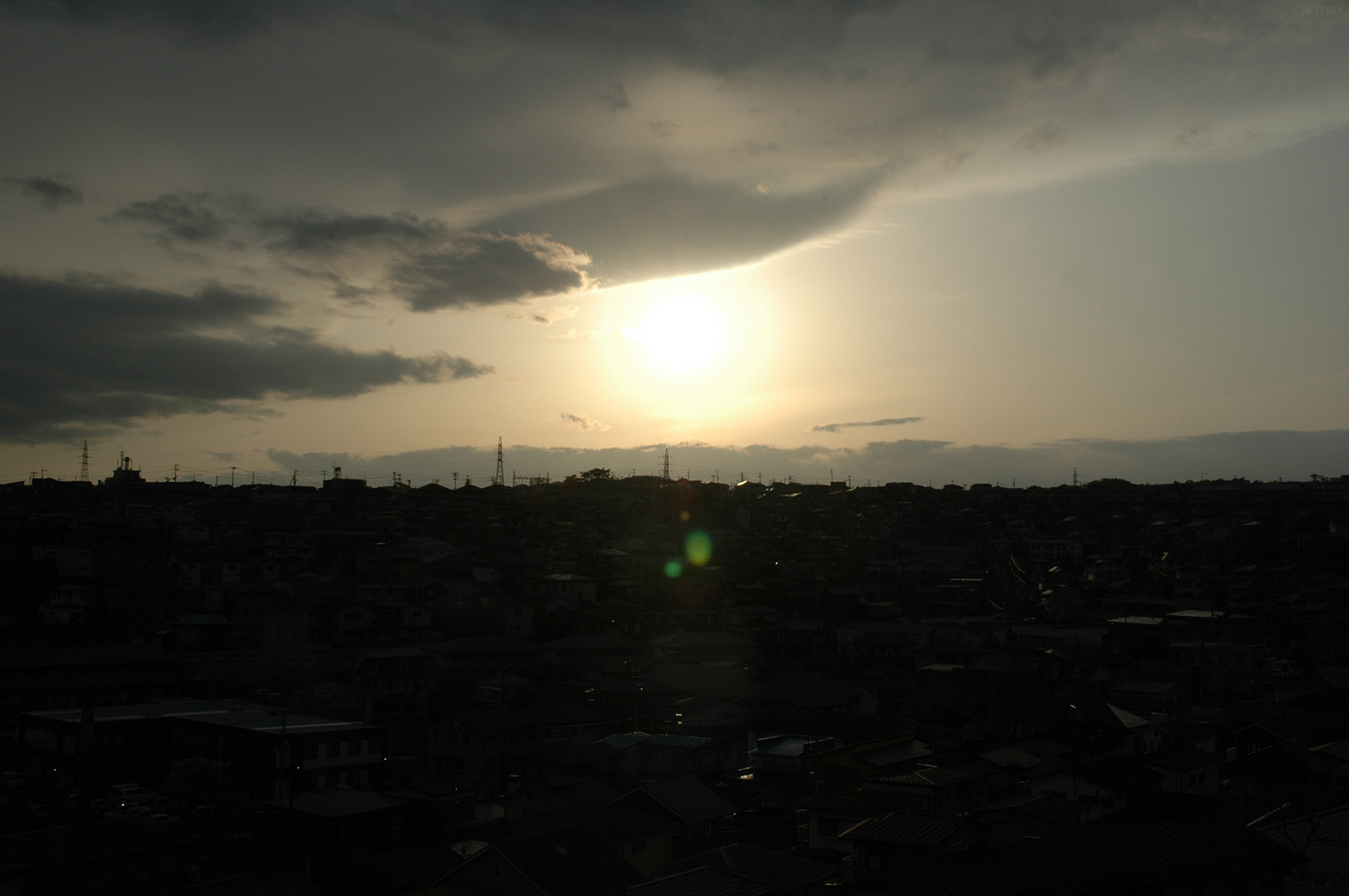 八木山　写真12　夕陽　八木山弥生町