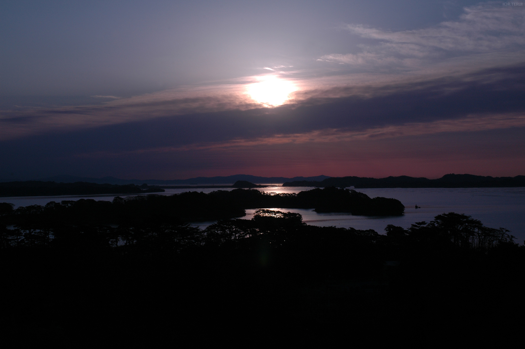 松島海岸　写真4　陽光　西行戻しの松公園