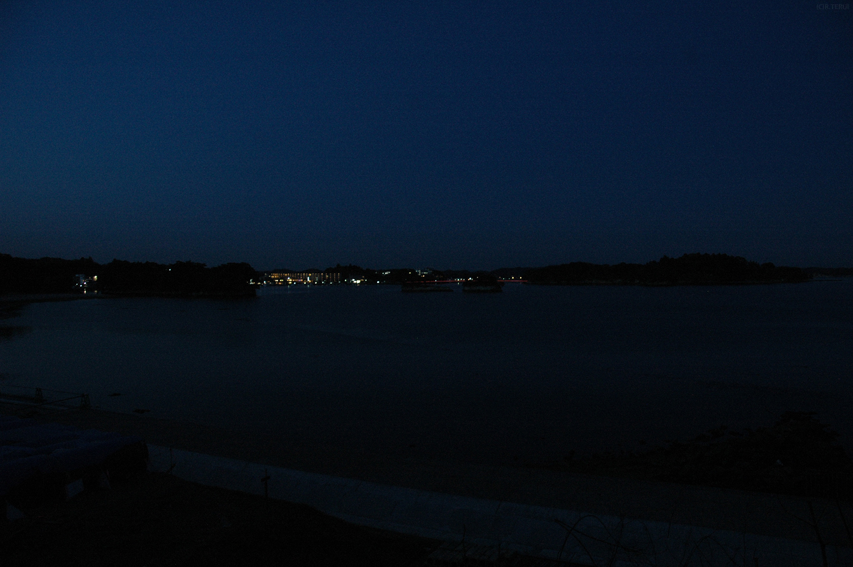 松島海岸　写真12　夜の海