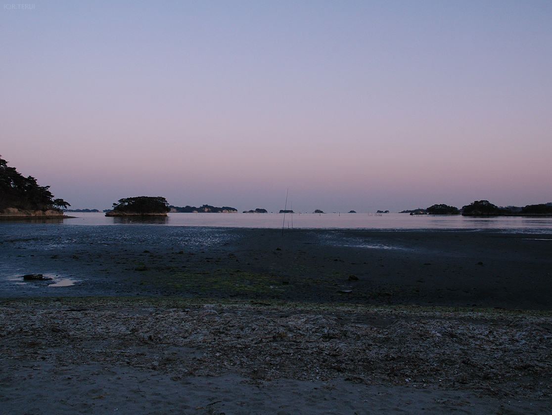 夕方の扇浜