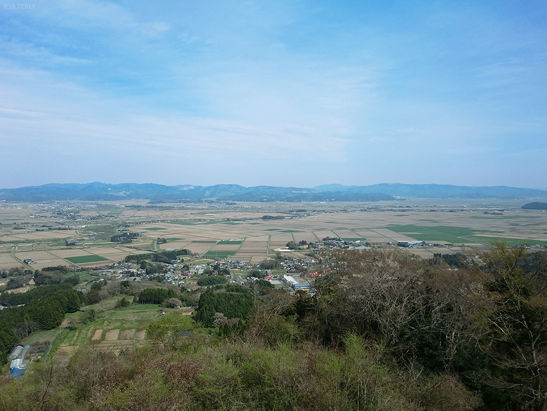 箟岳観光センターから東方向の眺め