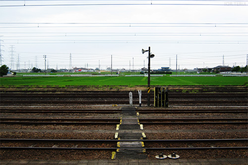 陸前山王駅のホームから