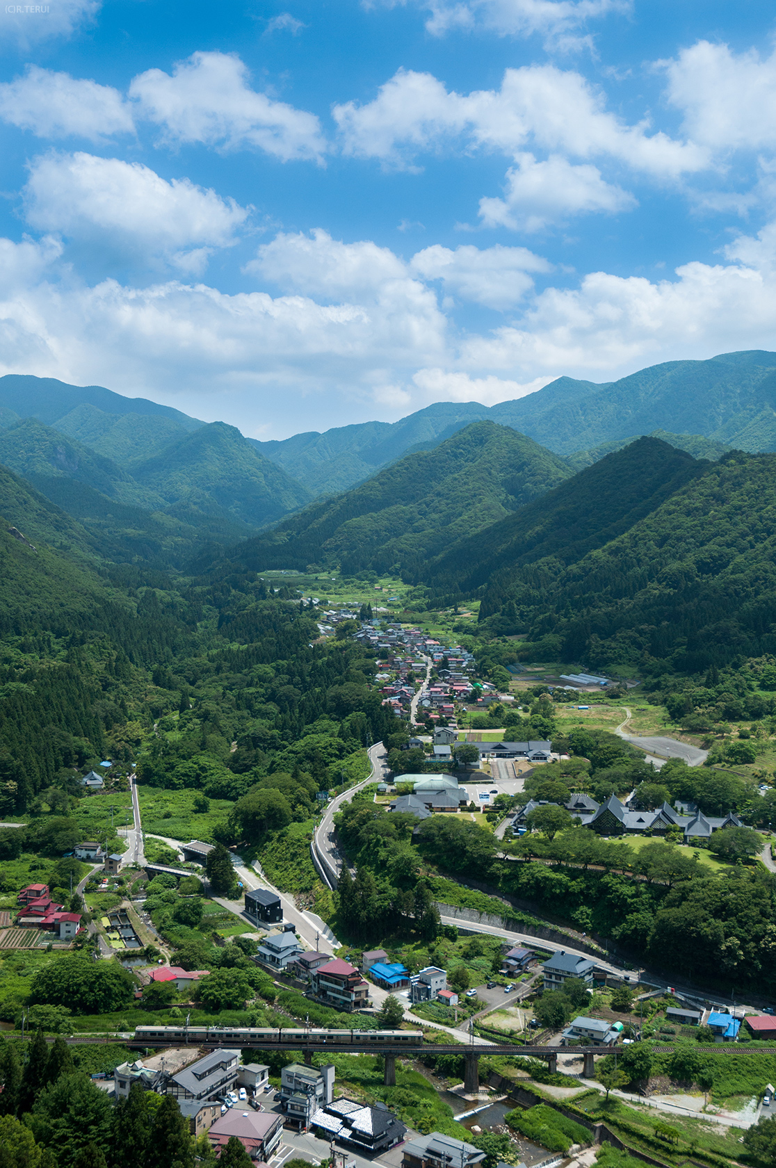 五大堂からの眺め　仙山線