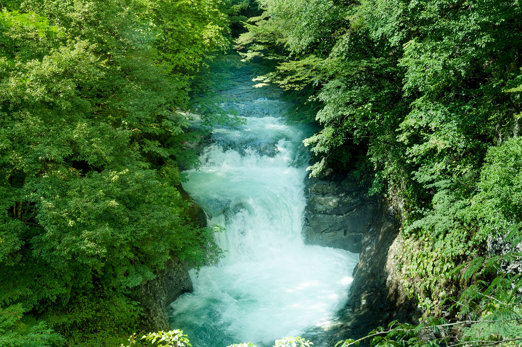 鳳鳴四十八滝　写真8　川と滝