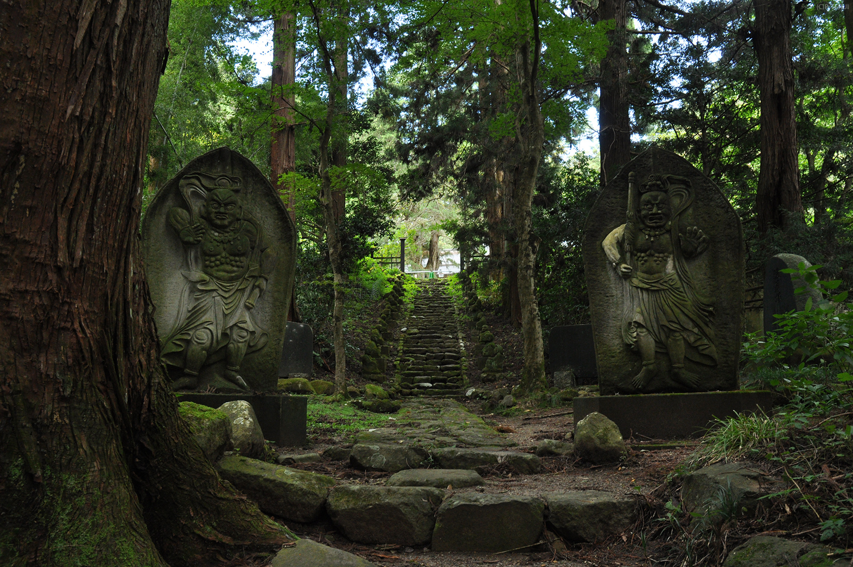 蕃山丘陵　写真1　大梅寺　仁王像