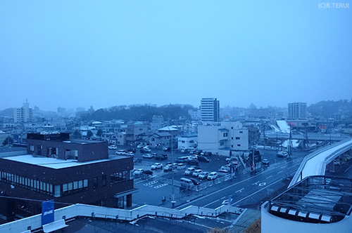 マリンゲート塩釜から見る市街地